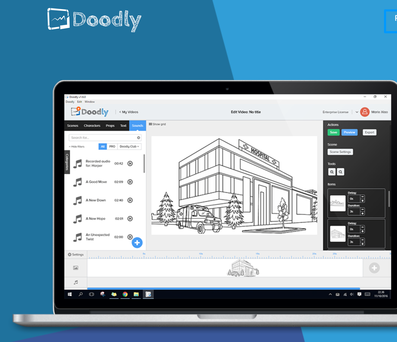 Crea vídeos con Doodly