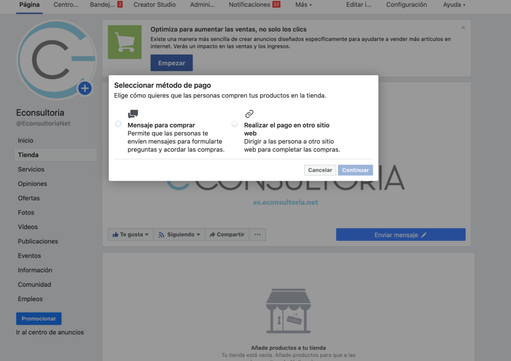 Tienda en facebook paso a paso